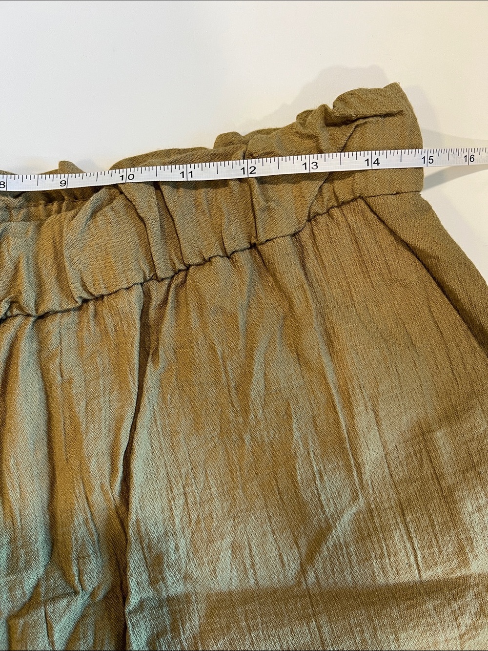 Zara - Wide-Leg High-Waist Pants in Olive Green, L - Picture 5 of 8